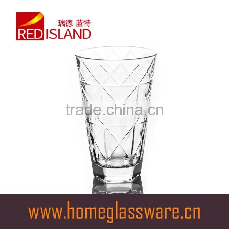 480ml classic color sprayed glass cup for drinking