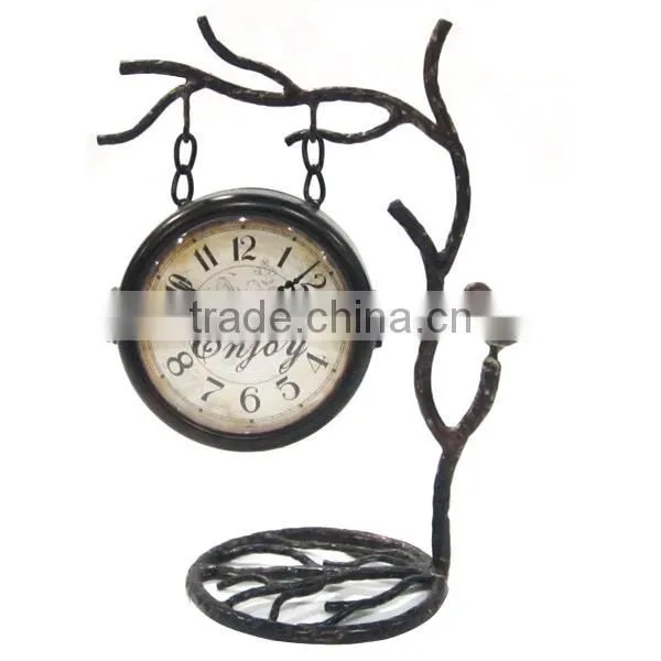 Bedroom Table Clock Metal Decorative Desk Clock Alarm Clock