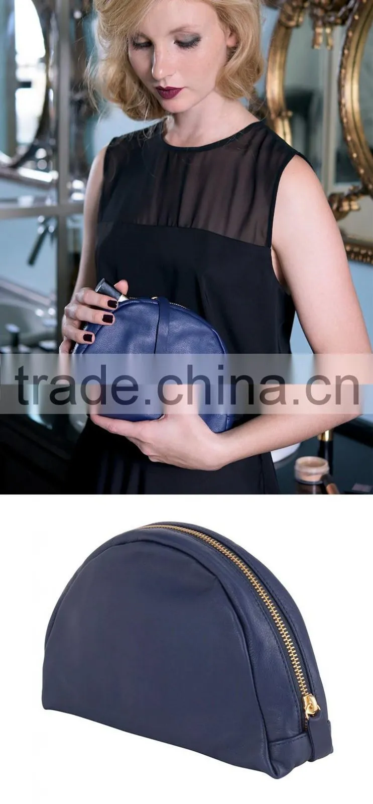 new design dinner leather woman wallets party elegant pretty wallet cosmetic bag