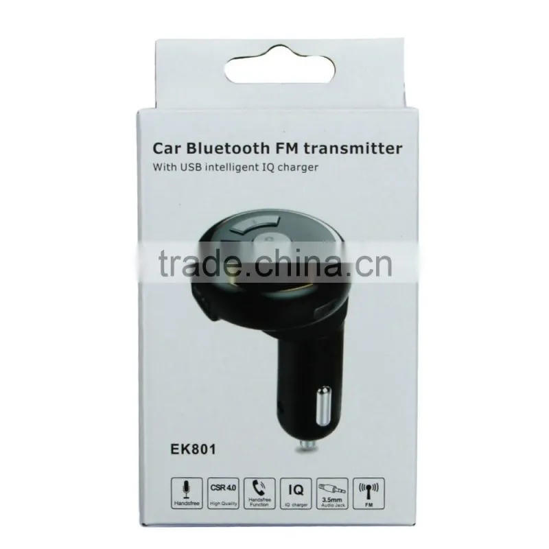 2017 hot sale bluetooth hands-free 3.5mm car receiver stereo bluetooth with FM transmitter