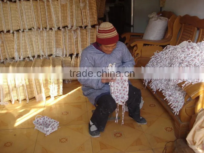 Handmade Large White Woven Wicker Heart for home decoration