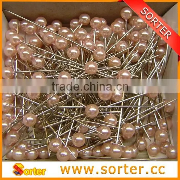 pearl head pin colorful cheaper 40 pcs wheel packing head pin