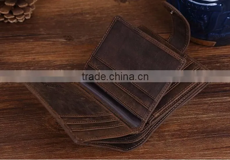 New Products cowhide Men Genuine Leather Wallet