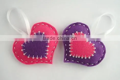 eco friendly new products promotional gift cute scrapbooking popular items heart fabric hanger on alibaba express