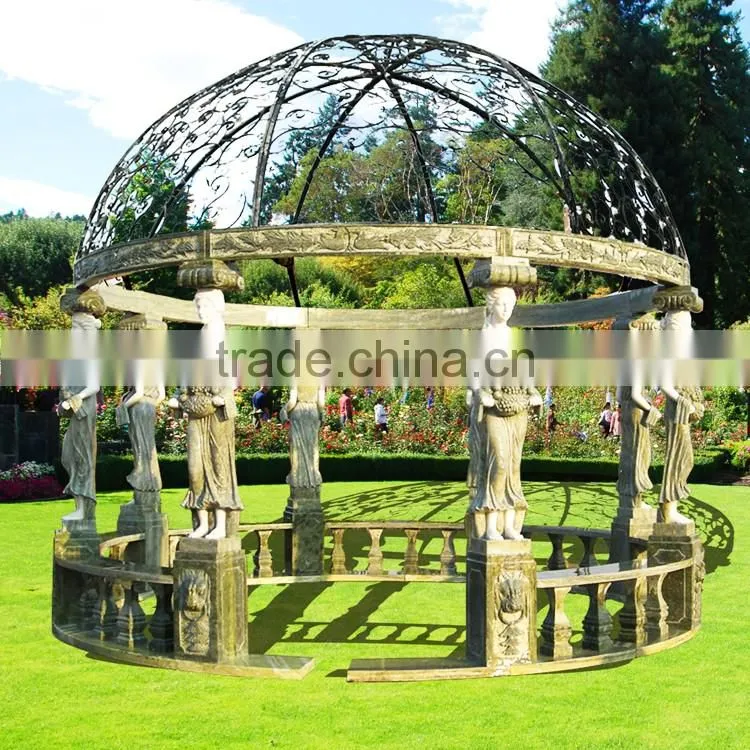 Popular Design Cheap Marble Gazebo with High Quality GAB-009