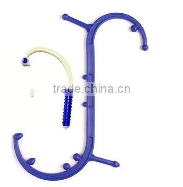 S type plastic head massager body massager multifunctional cervical massager back massager