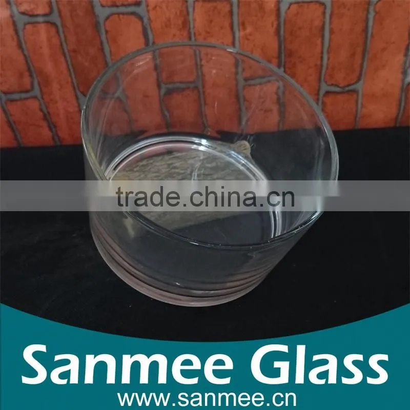 Clear Transparent Round Glass Tealight Candleholder/Glass bowl