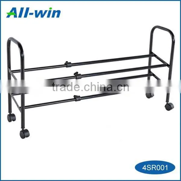 Best-quality two layers of easily-assembled movable home shoe rack