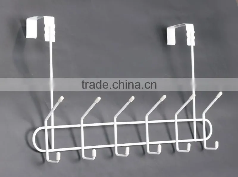 Wall door mounted clothes hanger rack coat hook