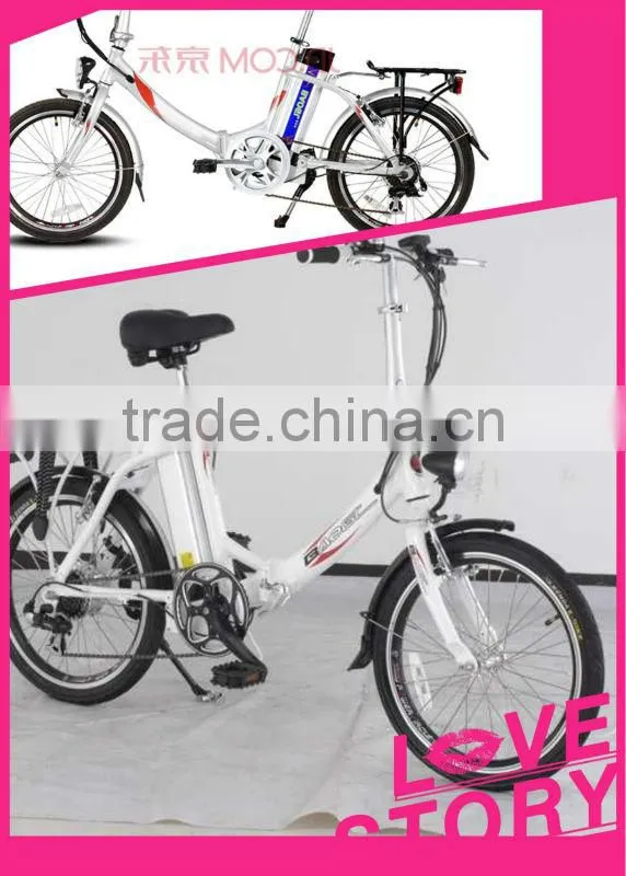 electric folding bike with 250W hub brushess motor