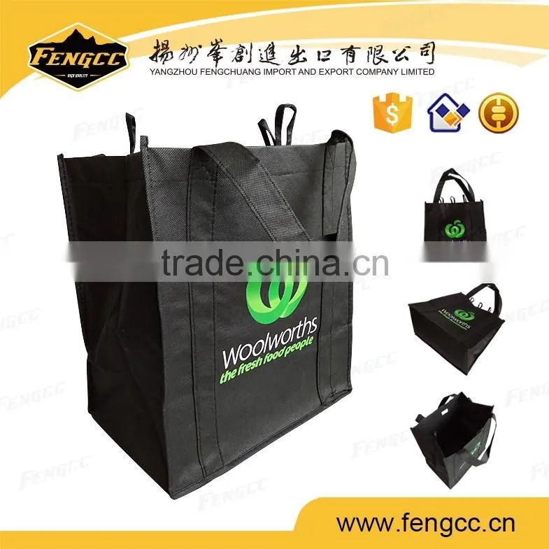 bulk reusable eco friendly non woven cheap printed shopping bags