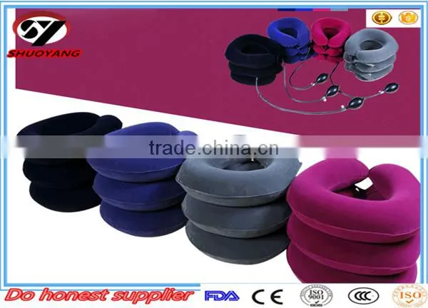 Shuoyang Hot Air pump neck brace soft adjustable cervical traction neck traction for stiff neck