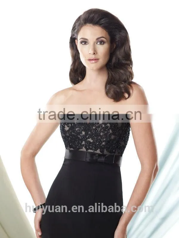 black lace long sleeve evening new model women dress