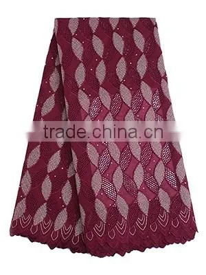 Newest arrival swiss voile lace dress making lace fabric
