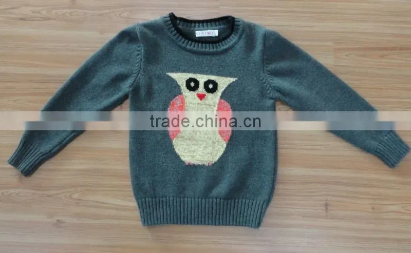 New Girls owl sweater female loose Bat Sleeve Sweater Size girl beautiful sweater(NF1524)