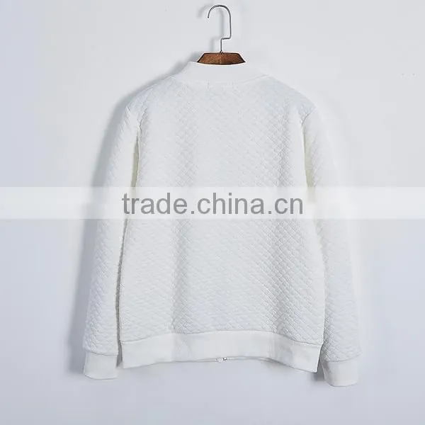 100%cotton runway casual baseball cloth jacket