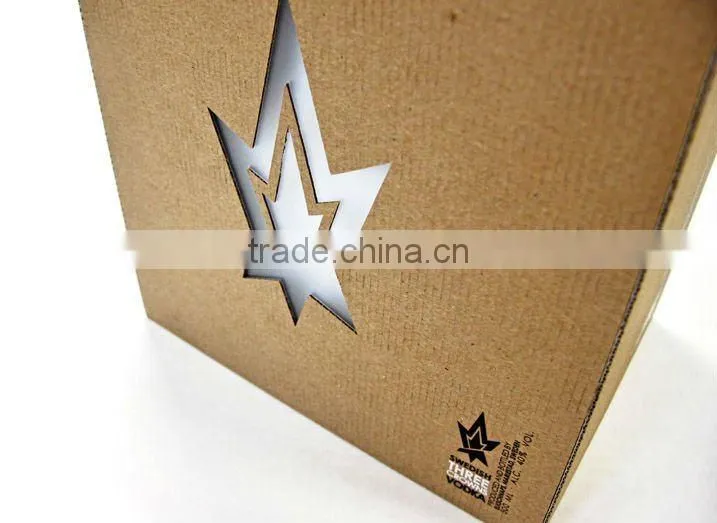 Vodka wine corrugated packaging carton