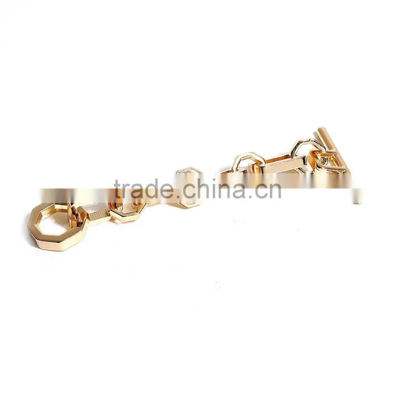 Zinc Based Alloy Purse Accessories Gold Plated 11cm(4 3/8"), 1 Piece