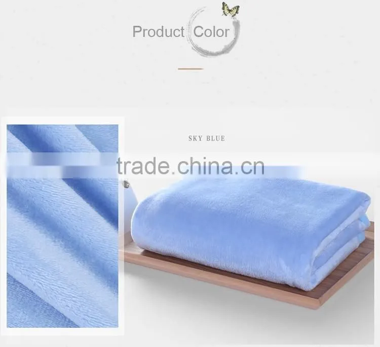 New design blanket thick fleece travel with trim