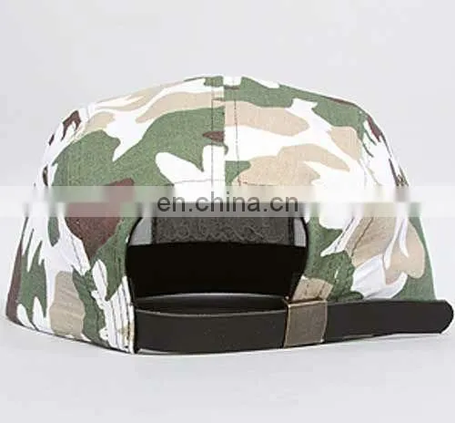 cheap camouflage kids 5 panel snapback cap/hat