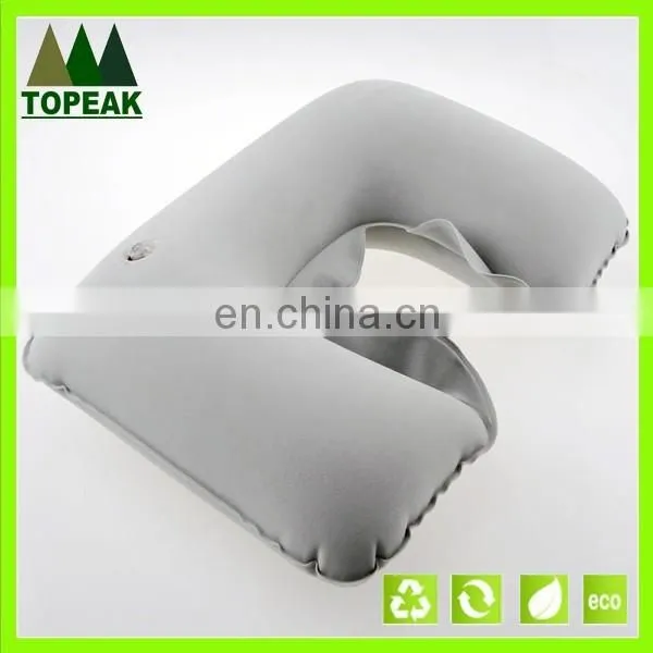 Lowest Price Comfortable Soft Inflatable U-shape Pillow colorful PVC Travel neck pillow