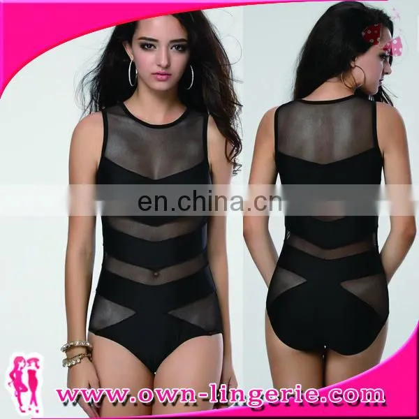 Hot Sales women sheer lingeries ladies transparent sexy teddy