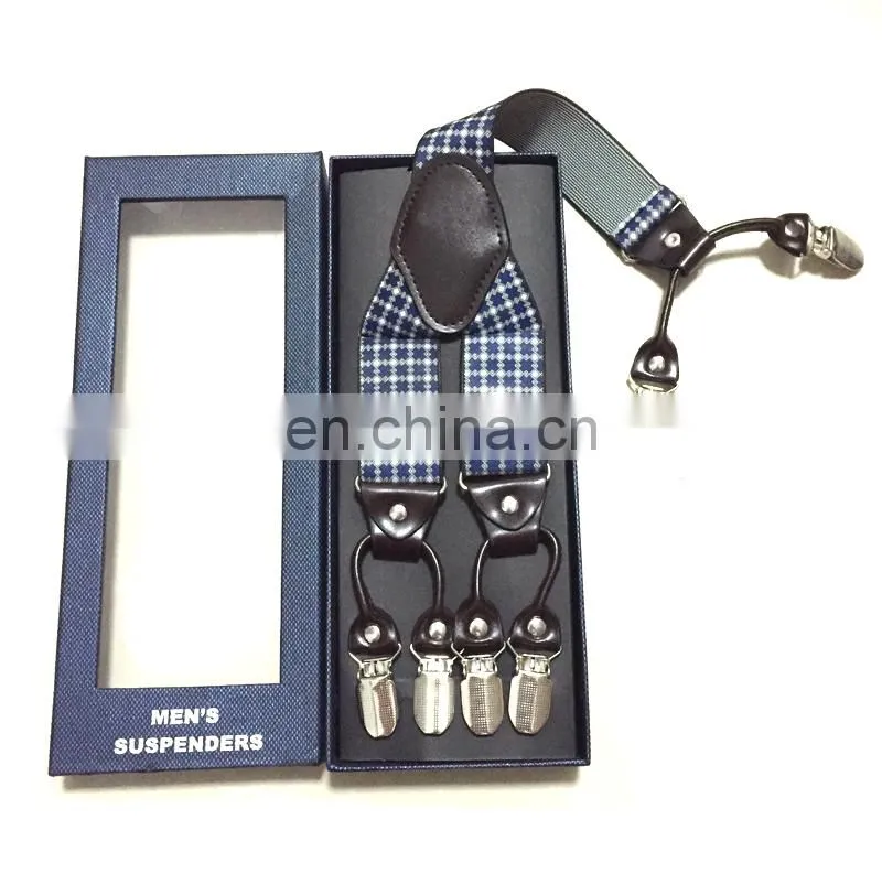 Wholesale fashion high quality men's colorful suspenders