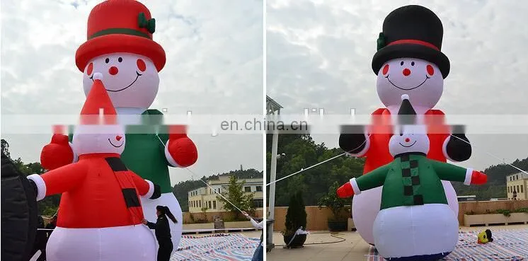 Christmas Yard Display 6ft Airblown Inflatable Snowman Family