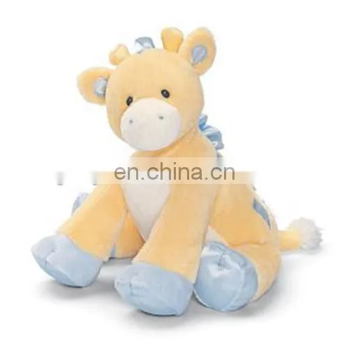 Safety and soft baby toys light yellow plush toys giraffe