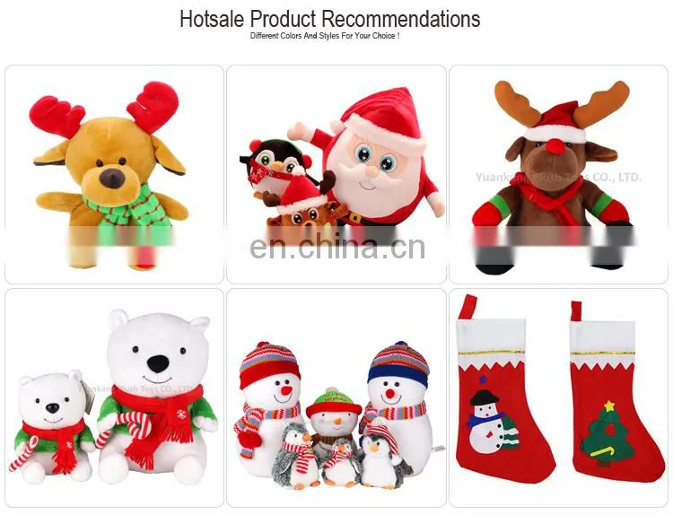 Korean Design Custom Cute Plush Animated Christmas Promotion Gift Stuffed Animal Soft Reindeer Toys