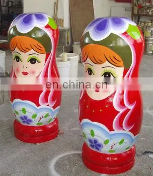 Handmade Wooden Chinese bridegroom nesting Doll for sale