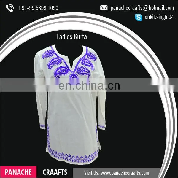 2017 Latest Collection Cotton Tunic Style Women Ladies Kurti