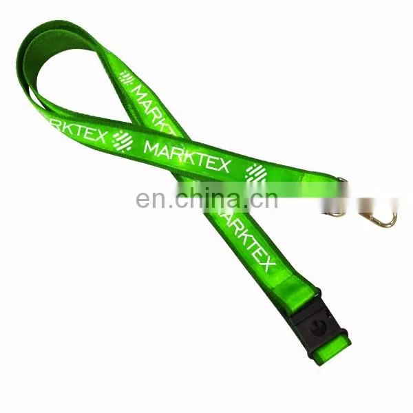 Custom double layers satin lanyard