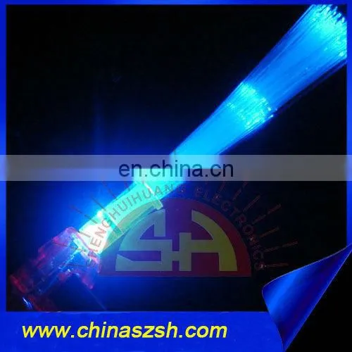 colorful plastic LED flash finger lights with optical fiber