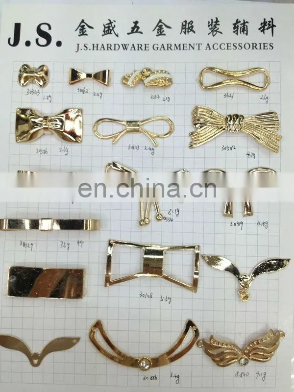 Fashion metal garment accesories rhinestone buckle on bags or shoes