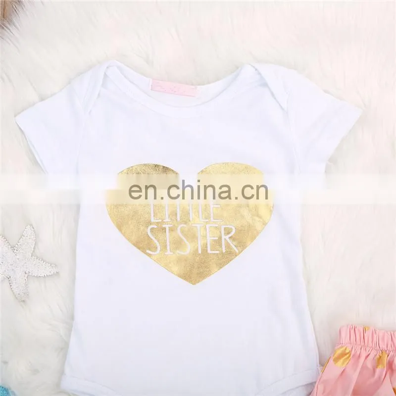 Baby Clothes Fashionable Short Sleeve Kids Romper Set