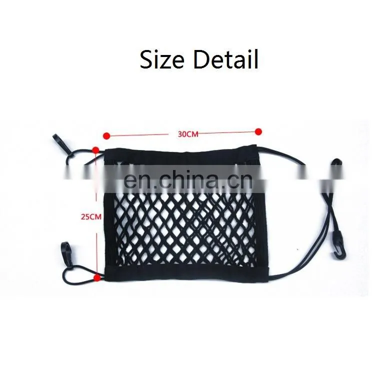 Organizer Black Nylon Mesh Back Car Seat Net Bag