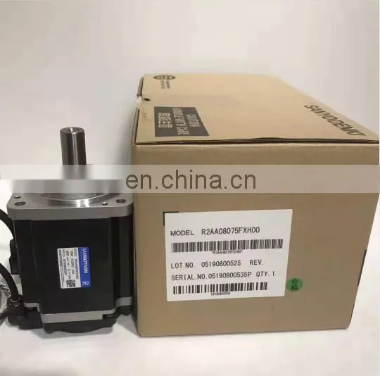 750W Japan Sanyo Denki AC Servo Motor R2AA08075FXH00
