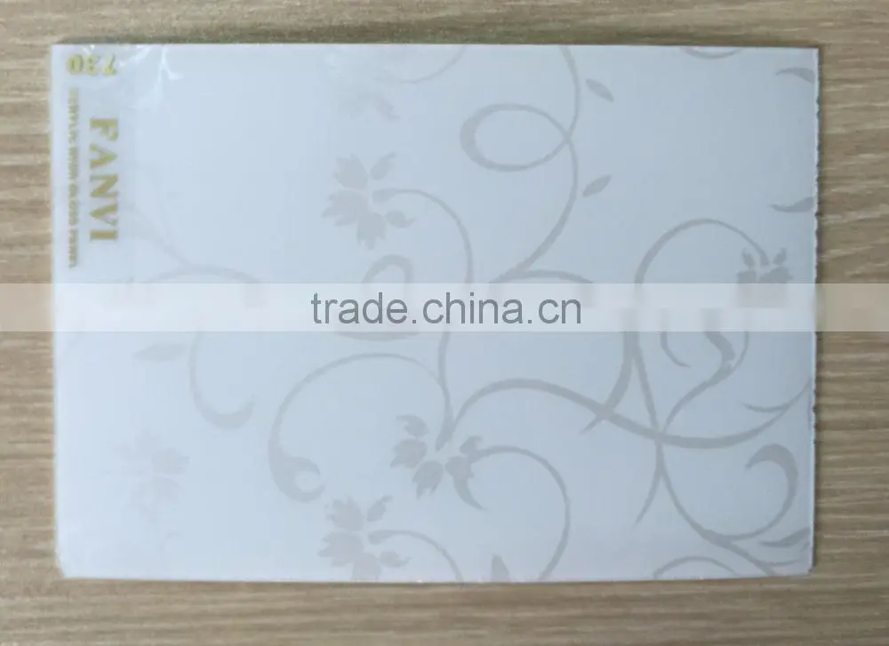 White pvc sheet on plywood furniture material