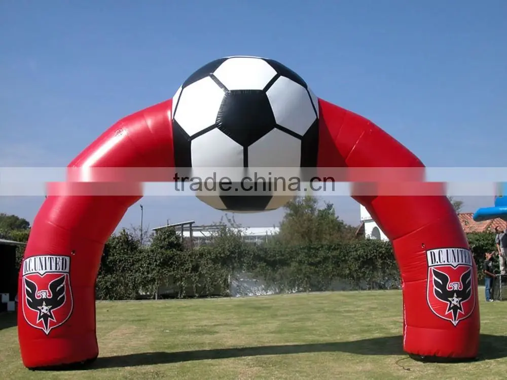 custom PVC Inflatable football shape Arch inflatable archway