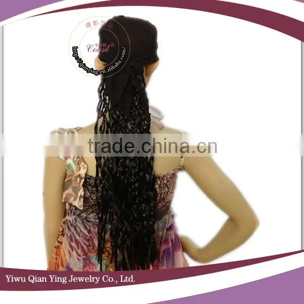 black curly mens hat wig stand