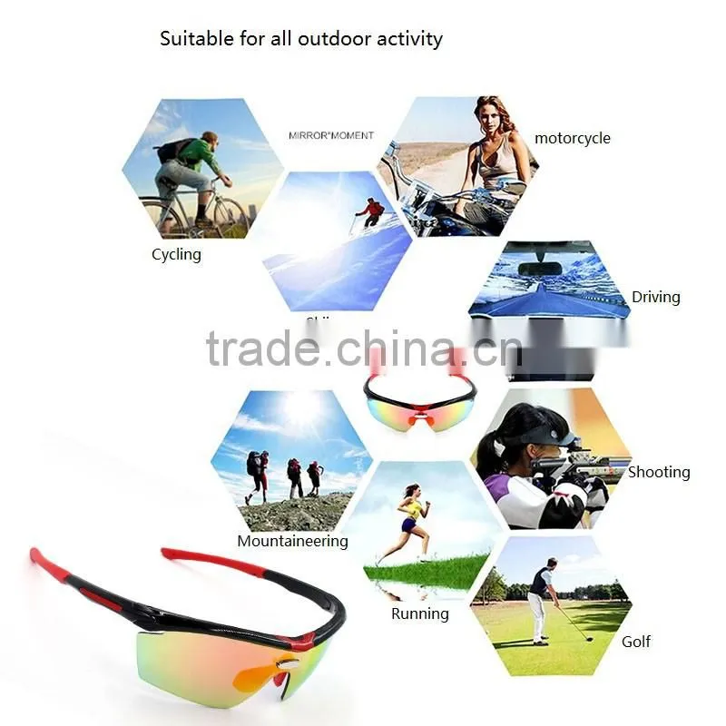 Stylish newest lightweight sporty smoke biking glasses