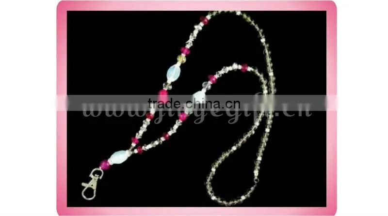 Fashion Jewelry Bling Crystal Bead Key Chain Manufacturers