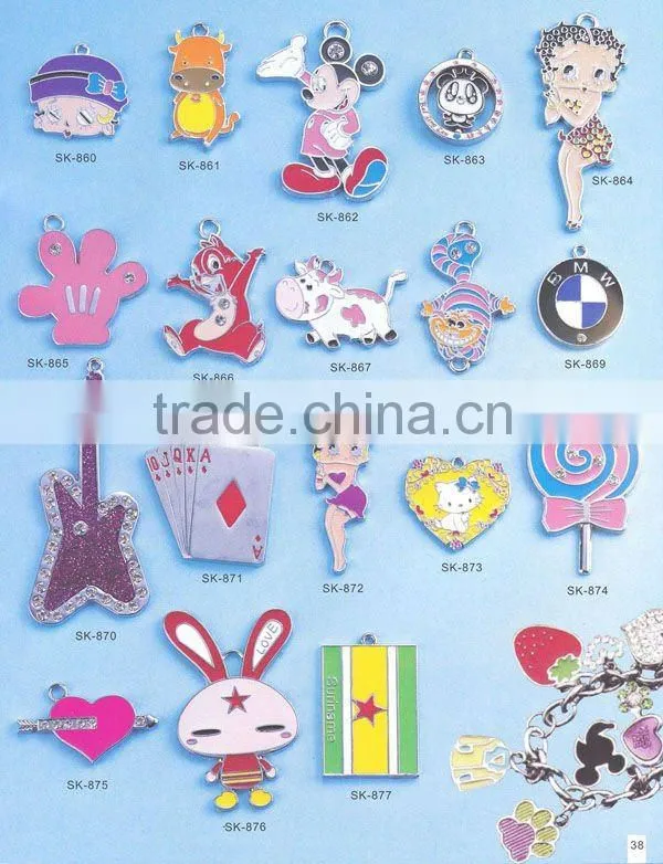 DIY rhinestone pendant letter slide charm ( product catalog 36-39)