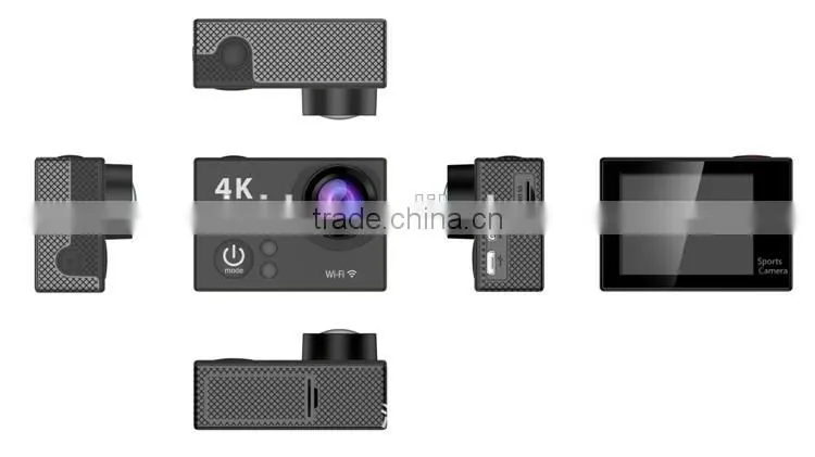 0.95" OLED Front Screen 2.0" LCD Back Screen Dual Screen 4K(3840*2160) Action Camera H3 with WiFi Remote Controlling Via APP