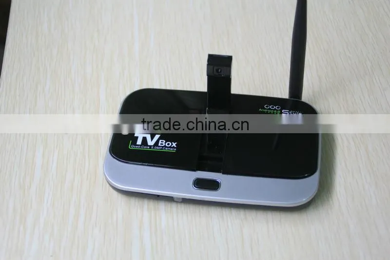 New arrival! A31 Quad Core tv box with Camera Android4.2 tv box CS918S