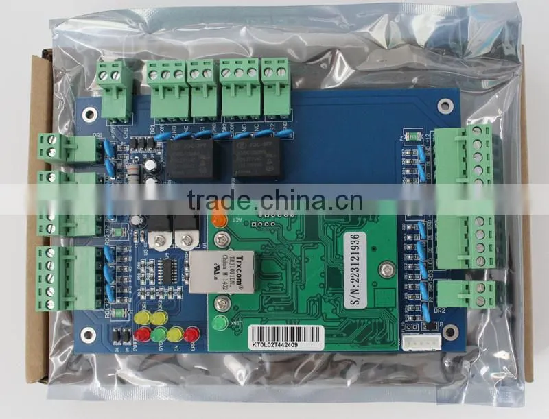 Factory direct TCP/IP door access control board for 2 doors network access control