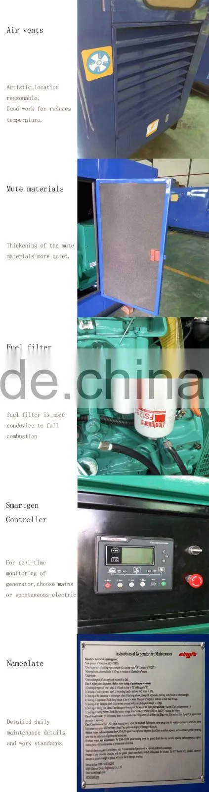 Global warranty open type diesel generator set 48KW
