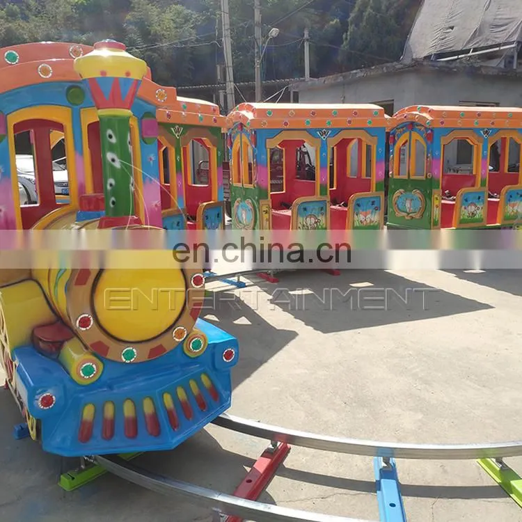 Mini train track rides for sale small amusement park for outdoor and indoor electric train for kids and adult