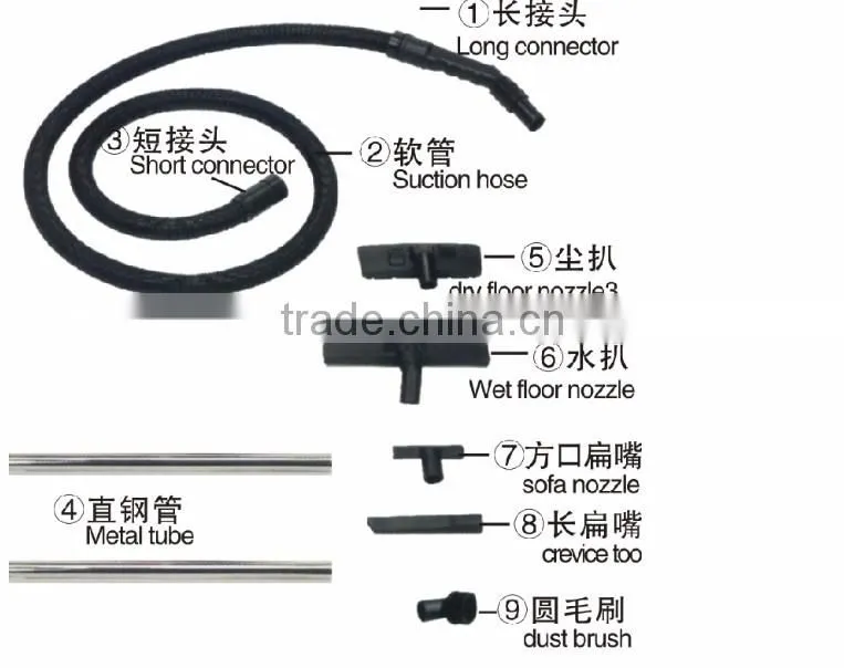 15L house cleaning wet and dry vacuum cleaner